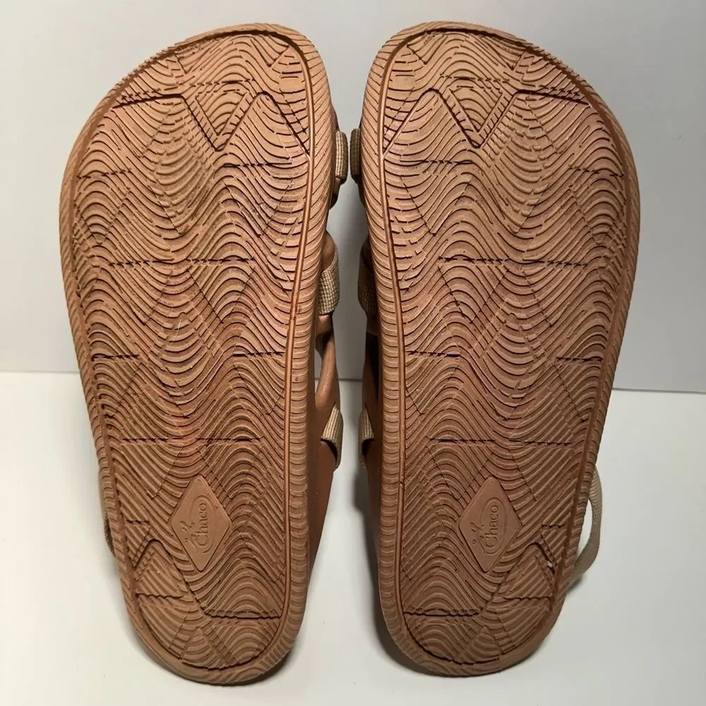 Chaco Chillos Sandals Tan Adjustable Strappy Women’s Size 10 - Picture 11 of 12